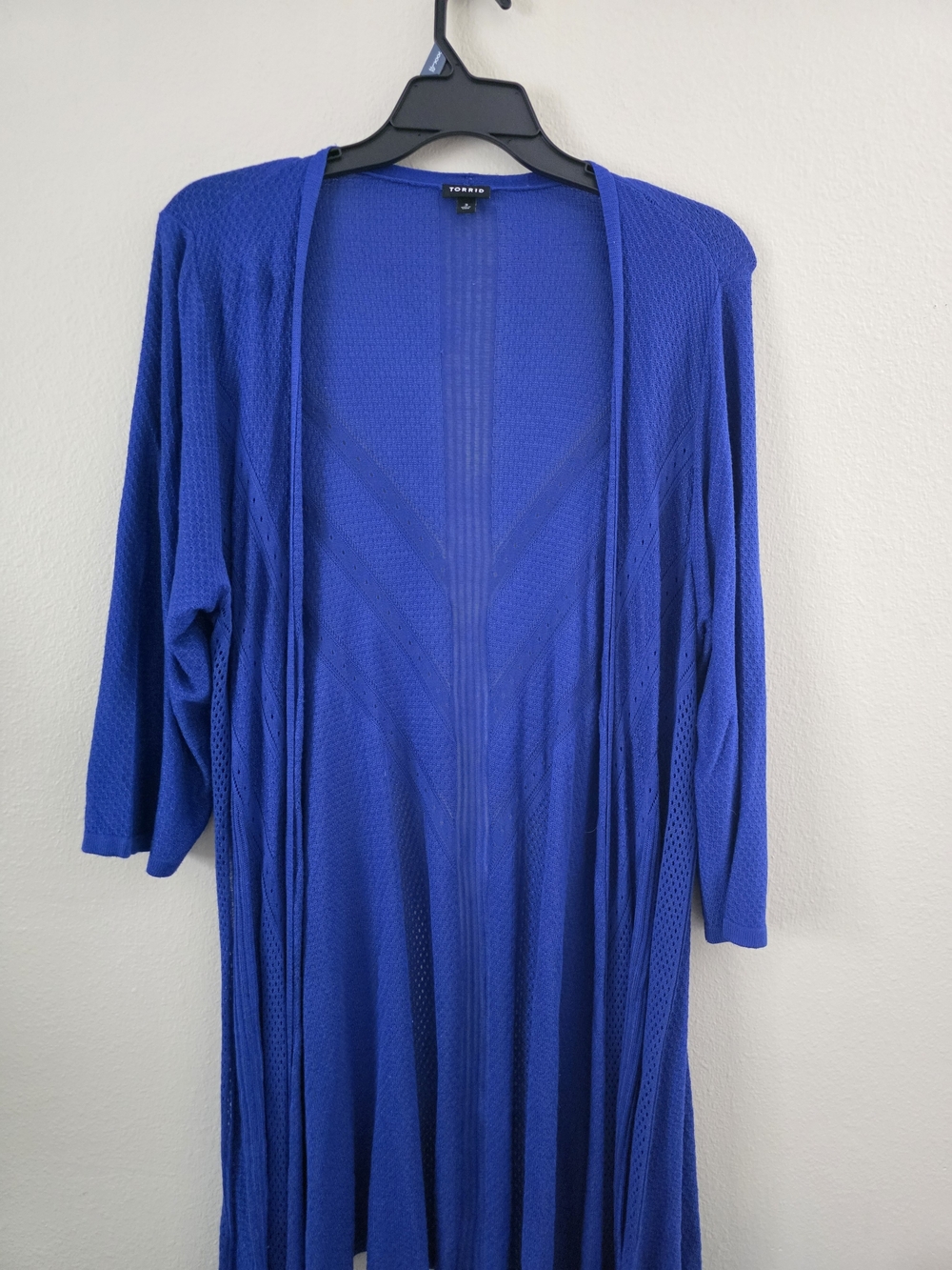 Torrid Royal Blue Open Front Long Cardigan Size 3